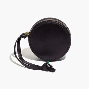 Madewell Circle Pouch Leather Black